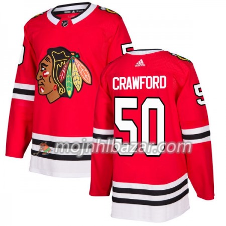 Dresovi Chicago Blackhawks Corey Crawford 50 Adidas 2017-2018 Crvena Authentic - Muške Dresovi Chicago Blackhawks Corey Crawford 50 Adidas 2017-2018 Crvena Authentic - Muške